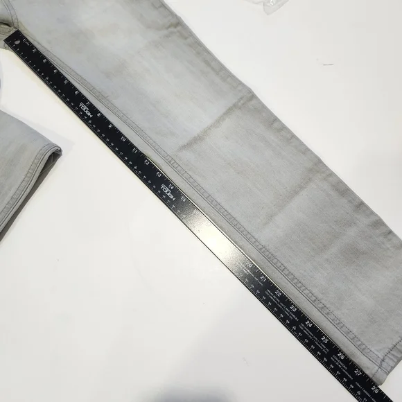 Hudson Girls Straight Leg Jeans Size 14 Gray Stretch Mid Rise Denim - Picture 12 of 12